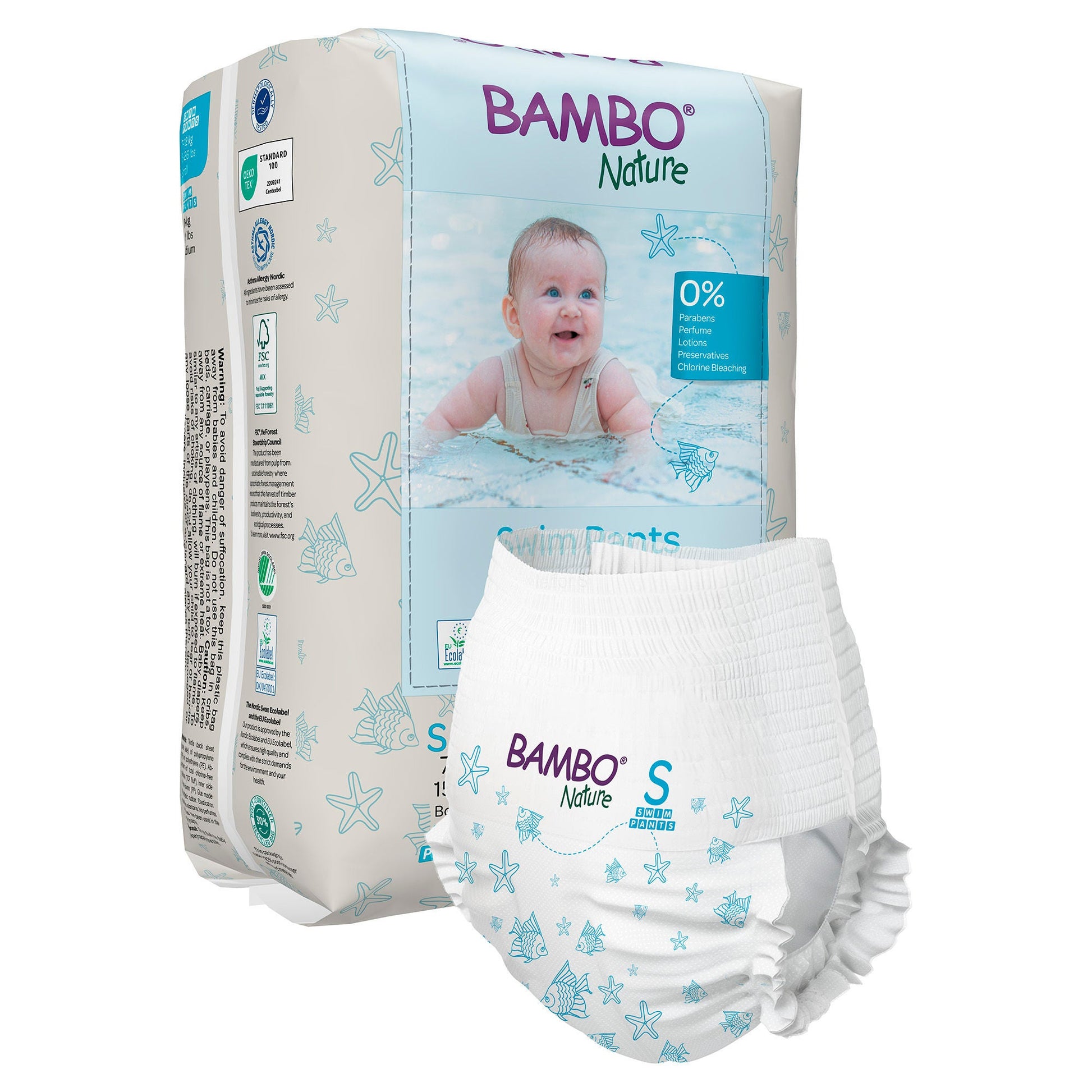 Bambo Nature Swim Pants, for Babies weighing 15 to 26 lbs.