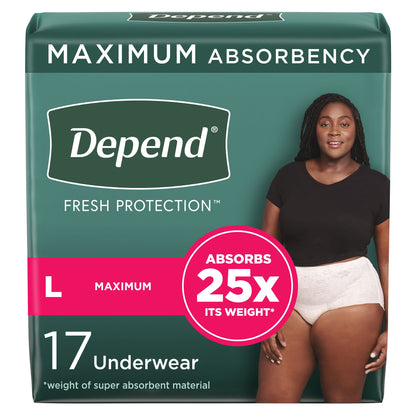 Depend® Fresh Protection™ Women's Maximum Absorbency Underwear