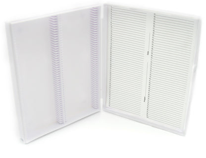 Heathrow Scientific Polypropylene Microscope Slide Box — 100-Place / White, HS15991C
