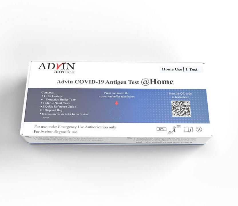 Advin Respiratory Test Kit COVID-19 Antigen Test 24 Tests
