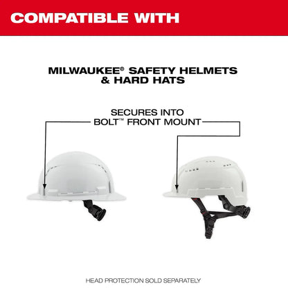 Milwaukee BOLT Gasketed Eye Visor - Tinted Dual Coat Lens (Compatible with BOLT Safety Helmets & BOLT Hard Hats) 48-73-1417