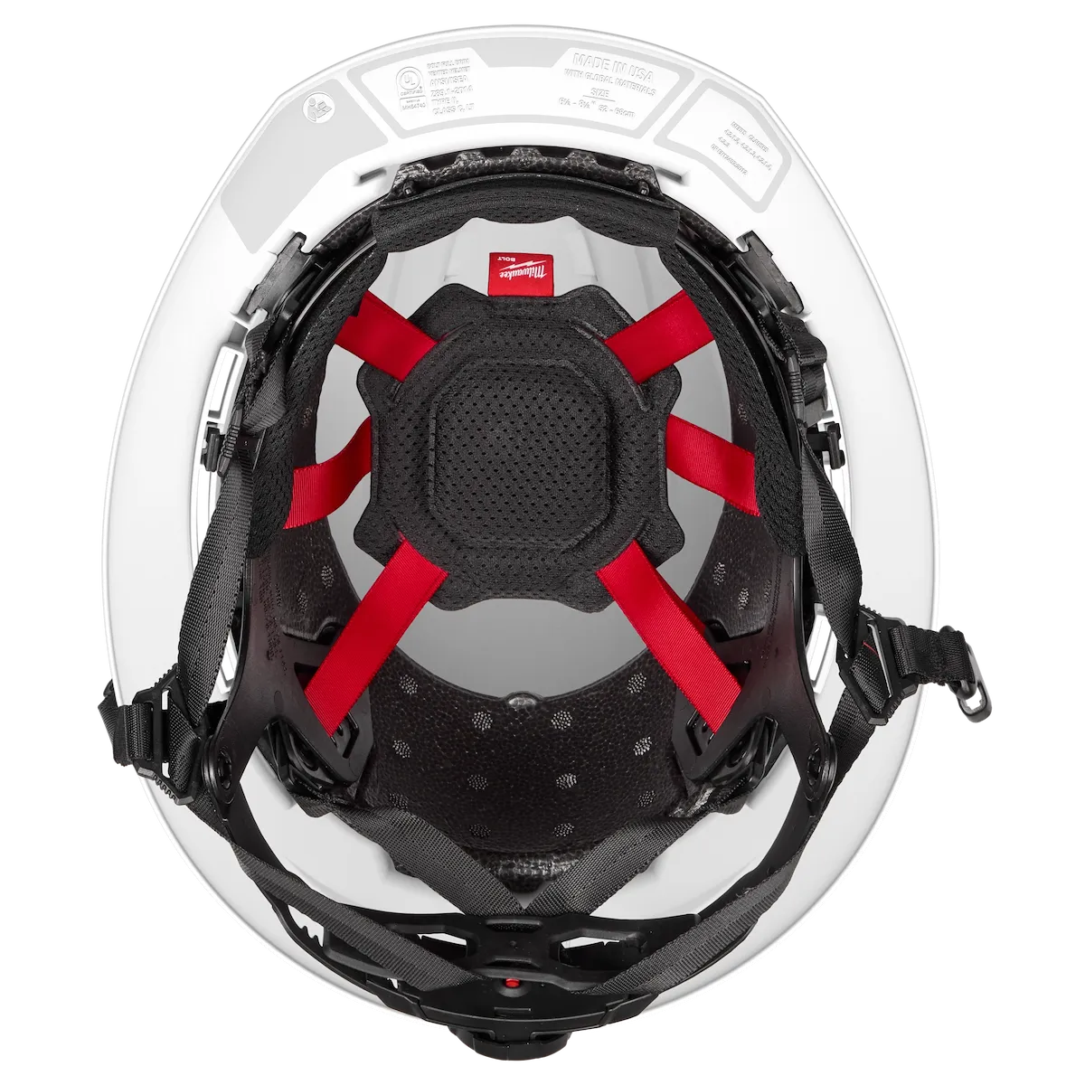 Milwaukee BOLT White Full Brim Vented Safety Helmet – Type 2, Class C 48-73-1650