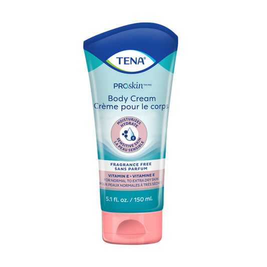 TENA Proskin Hand and Body Moisturizer Tube Unscented Cream CHG Compatible