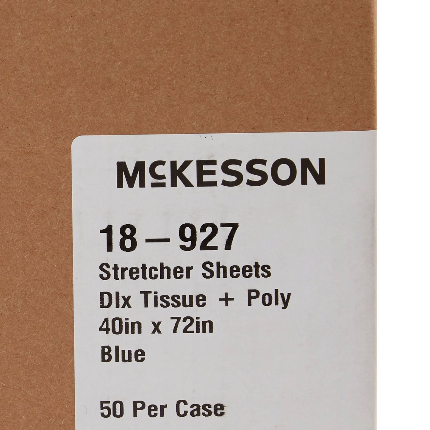 McKesson Blue Flat Stretcher Sheet