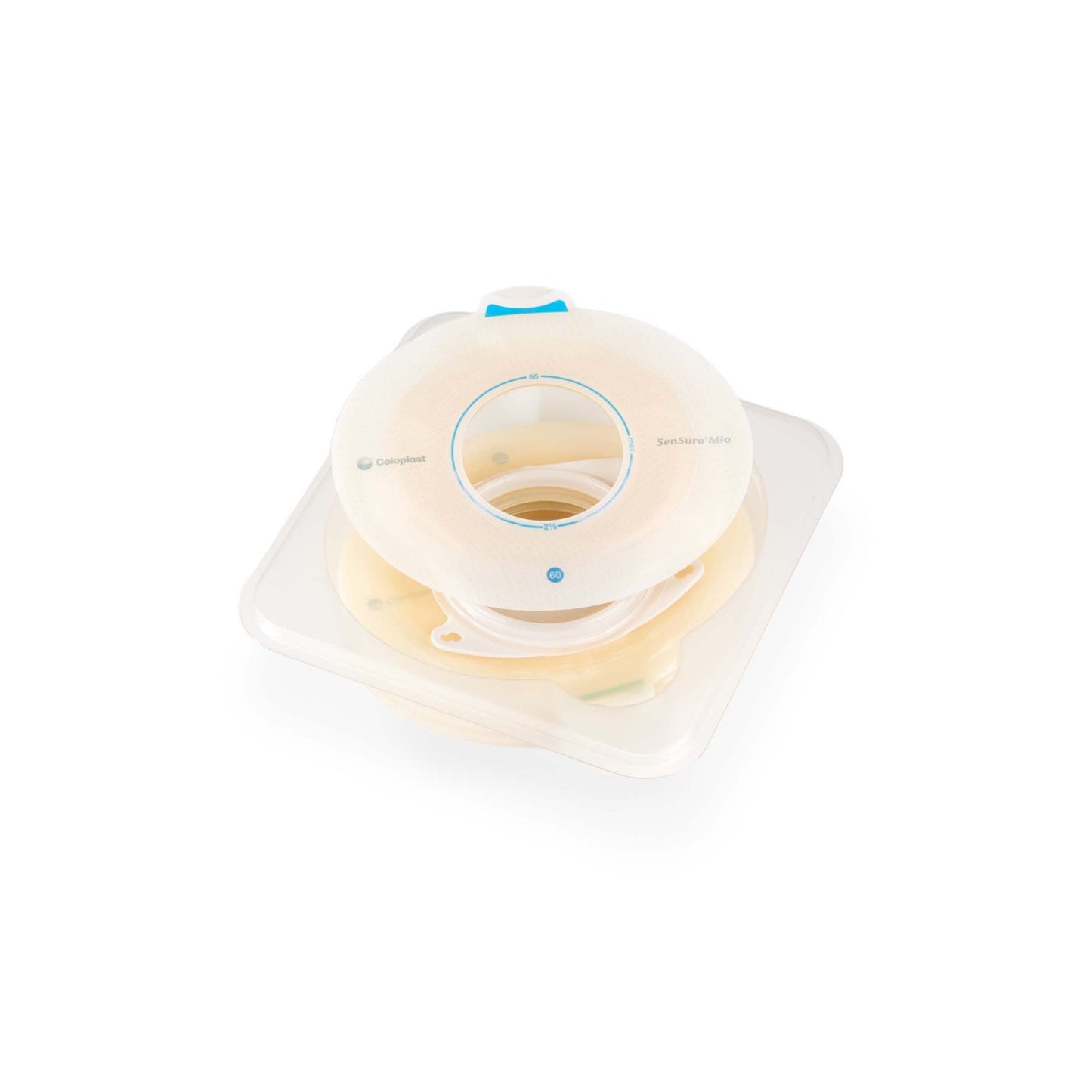 SenSura® Mio Click Ostomy Barrier, Stoma Opening, Red Color Match