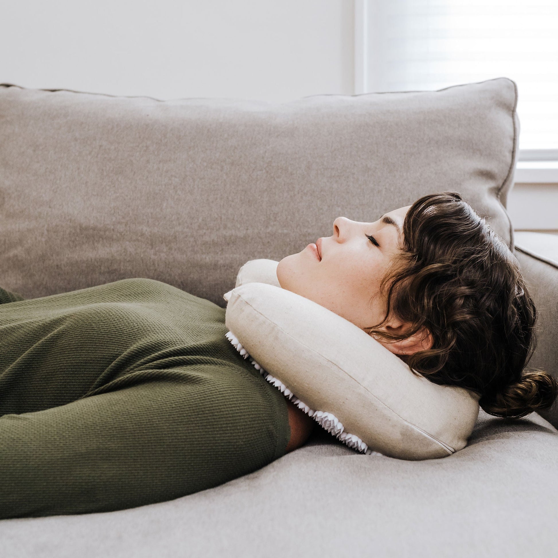 Kanjo Memory Foam Travel Acupressure Neck Pillow