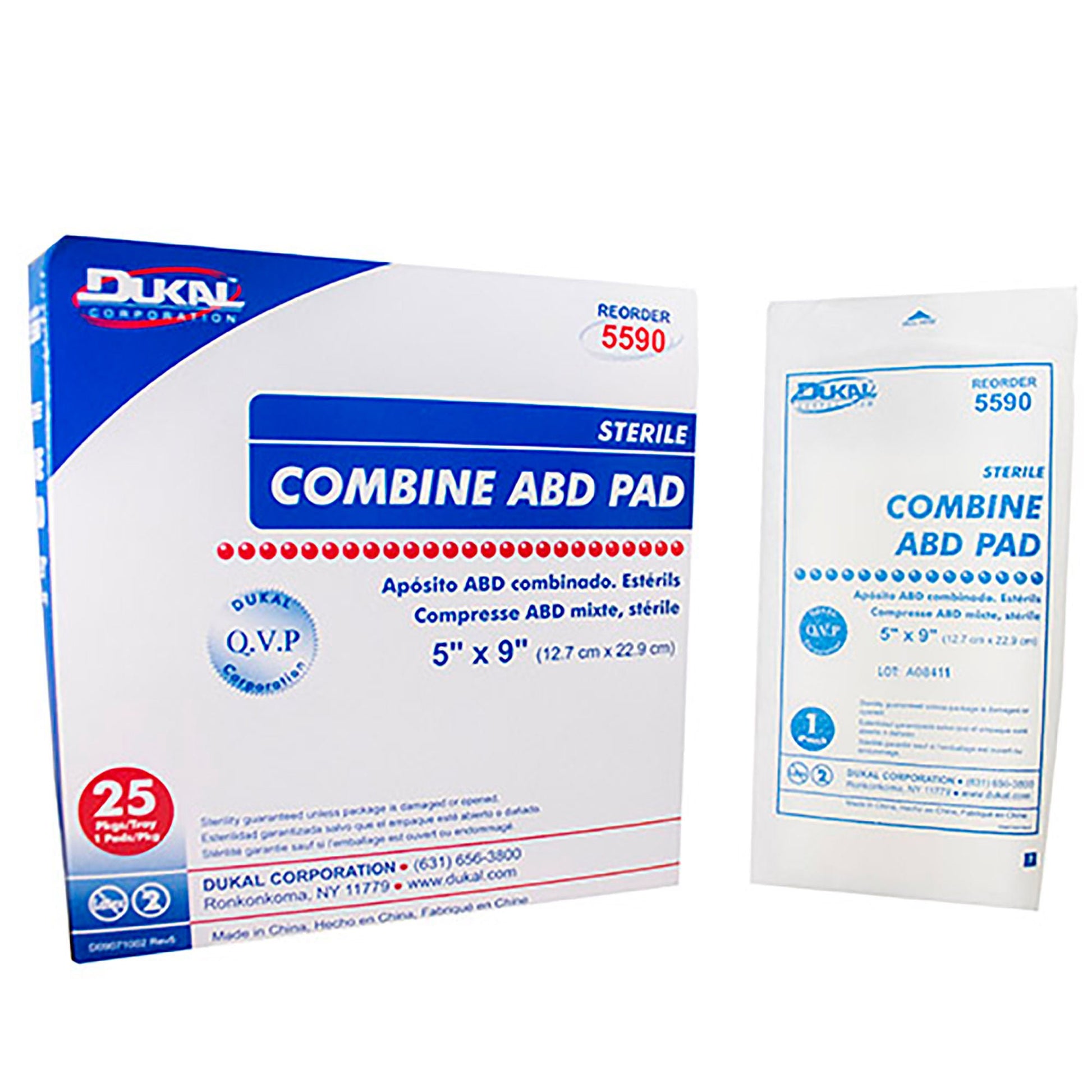 Dukal™ Sterile Abdominal Pad, 1-Ply