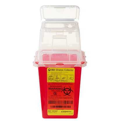 BD Phlebotomy Sharps Container, 1-1/2 Quart