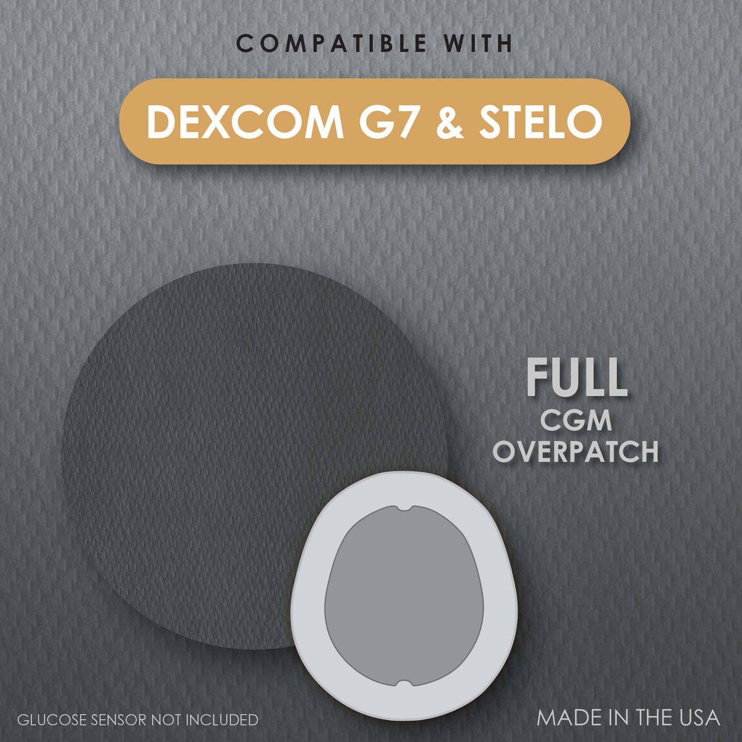CoverGuard Sensor Overpatch Black For Dexcom G7 Sensor