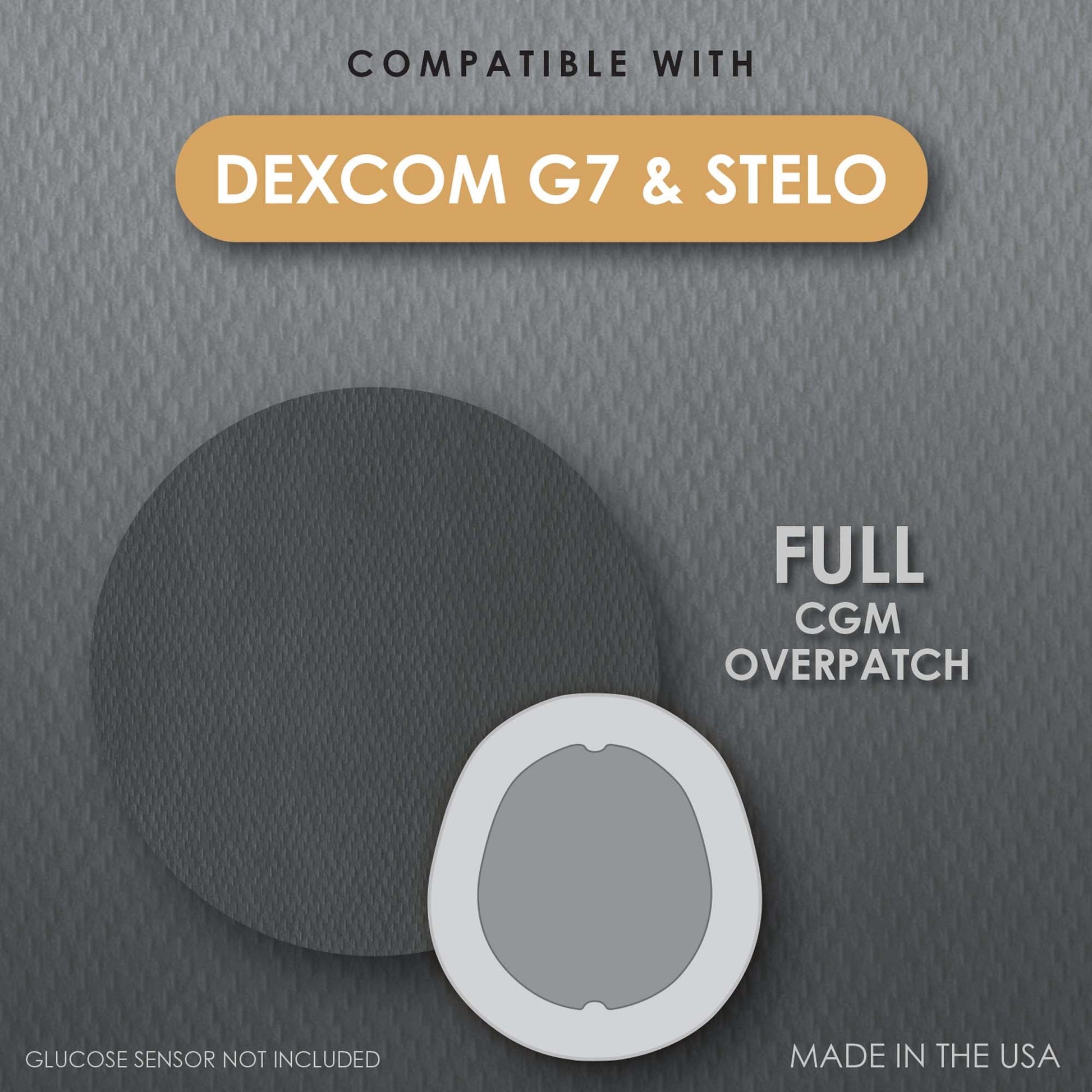 CoverGuard Sensor Overpatch Black For Dexcom G7 Sensor
