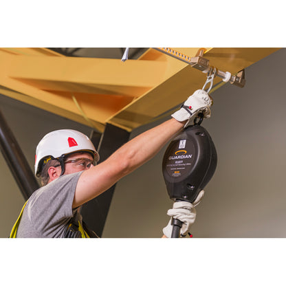 Guardian Fall Protection Velocity Class 1 Cable SRL 42003 – hooking up, close-up
