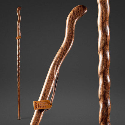 Brazos™ Twisted Oak Ergonomic Fitness Handcrafted Walking Stick, 55-Inch