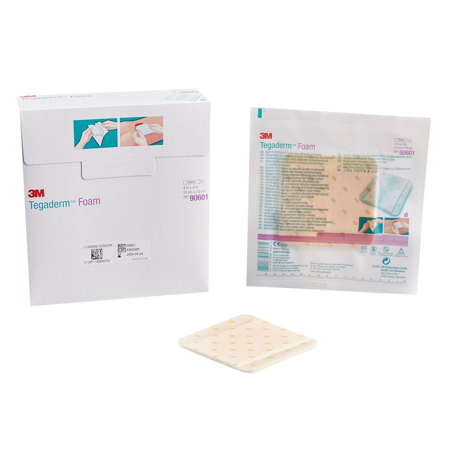 3M™ Tegaderm™ High Performance Nonadhesive w/o Border Foam Dressing