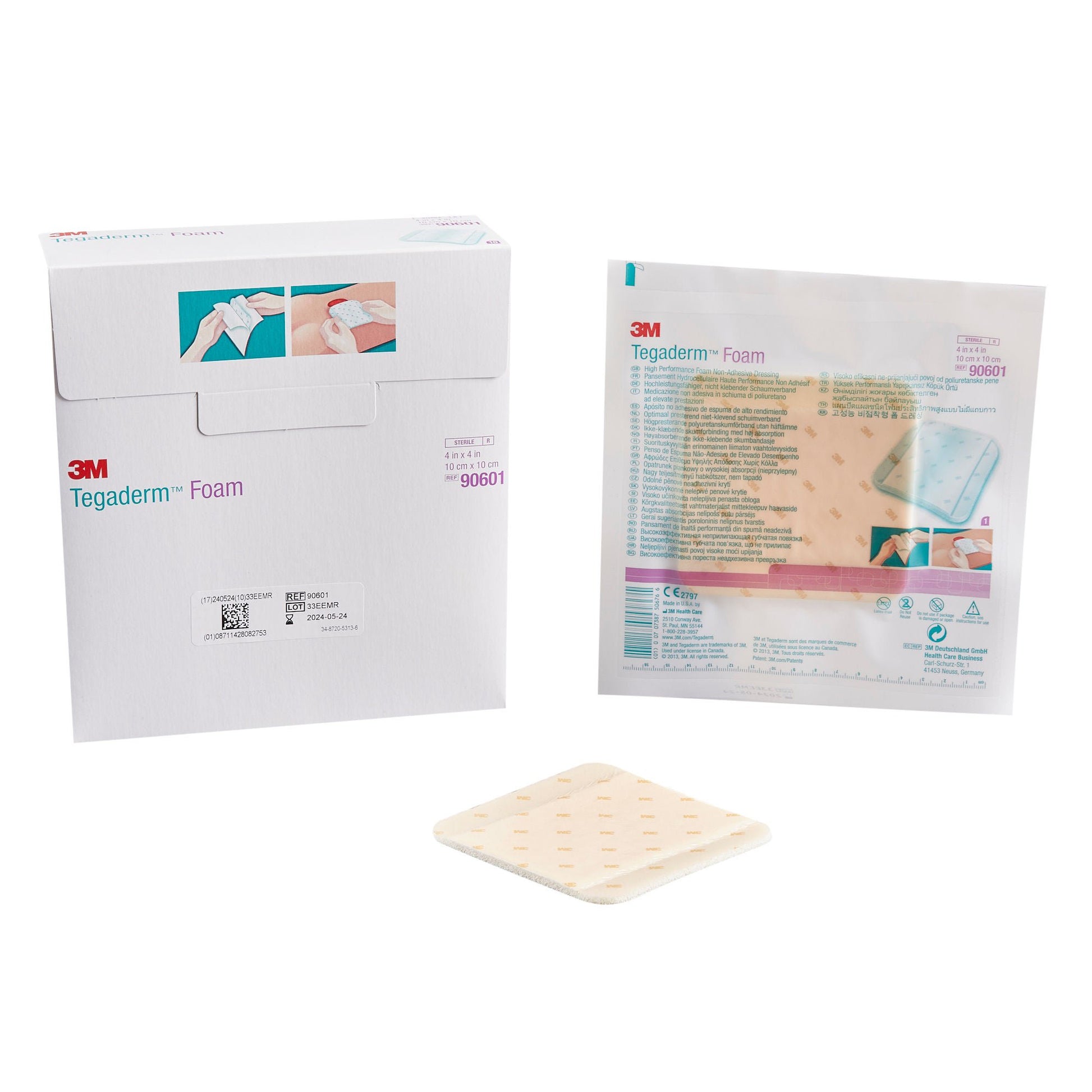3M™ Tegaderm™ High Performance Nonadhesive w/o Border Foam Dressing