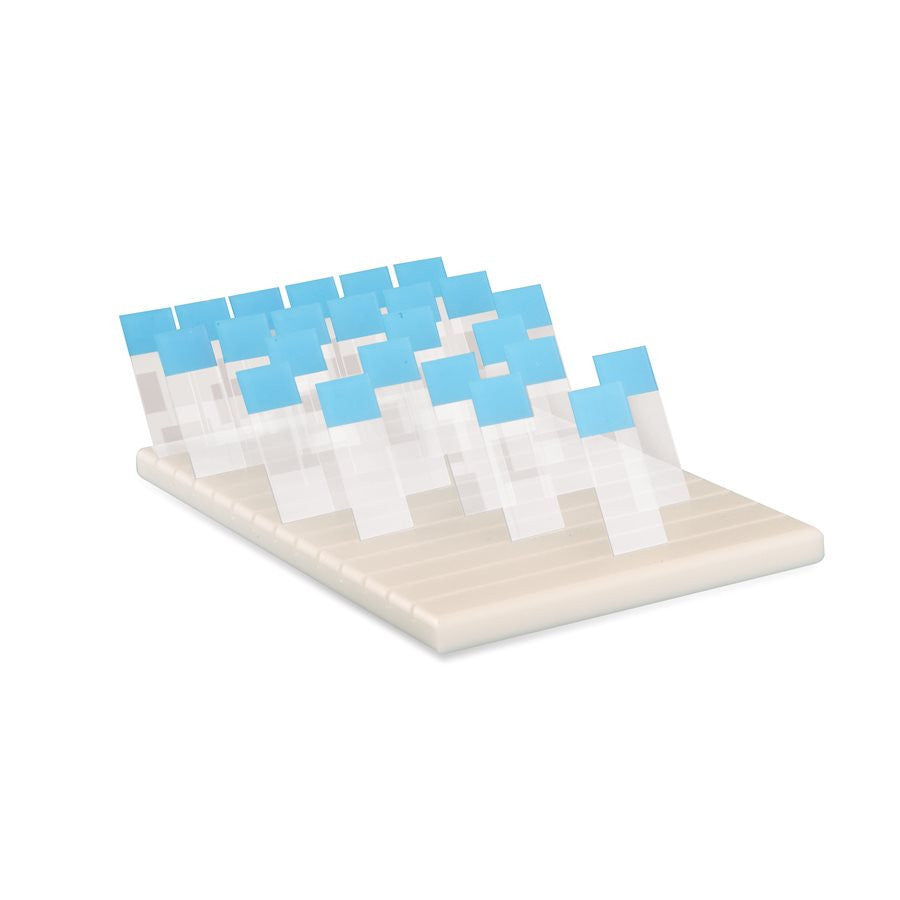 HS15981B - Heathrow Scientific Polyethylene Slide Holder - HS15981 Series | Angled Slots - Made in USA