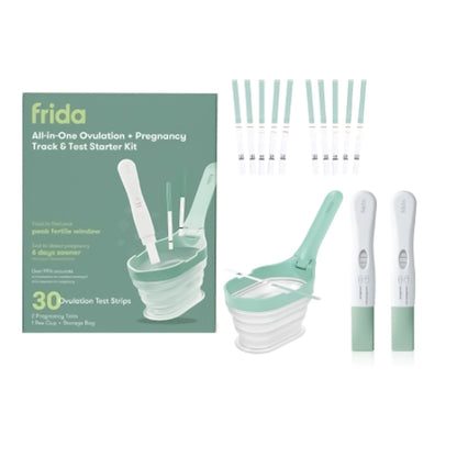 Frida Fertility Reproductive Health Test Kit All-in-One Ovulation and Pregnancy Test 30 Tests per Kit