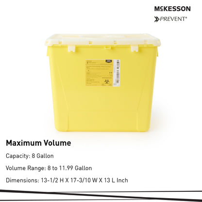 McKesson Prevent® Sharps Container, 8 Gallon