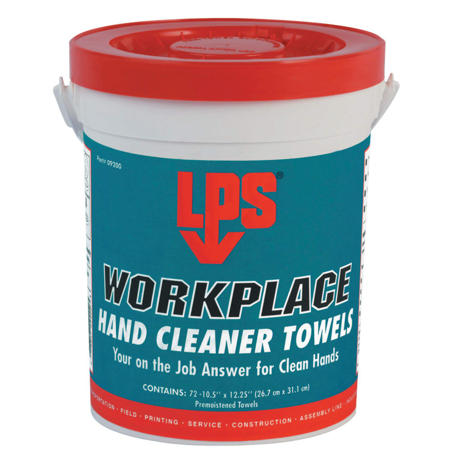 LPS WorkPlace Hand Cleaner Towels, 72 Towels (09200)