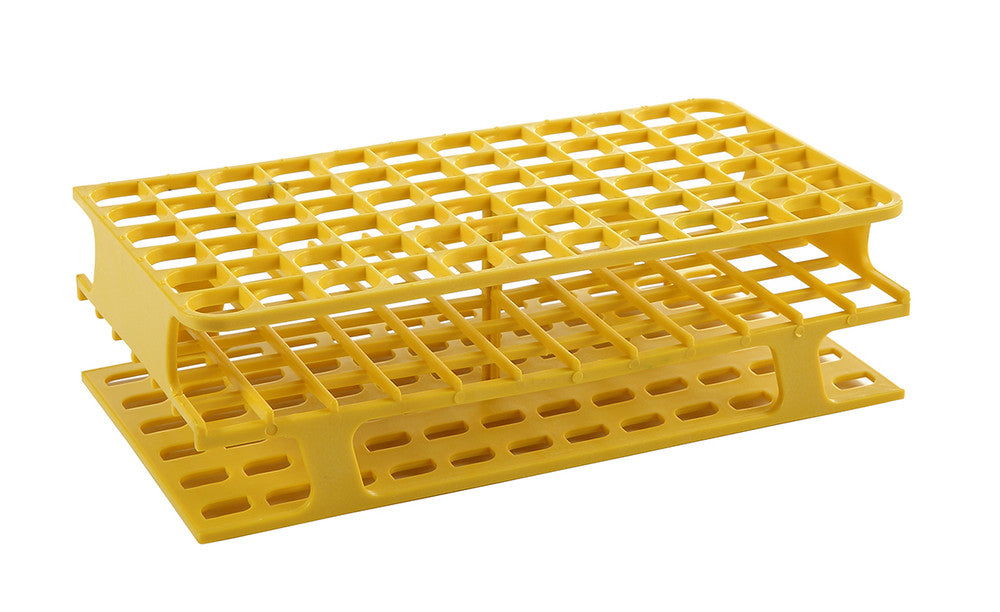 120205 - OneRack® Full-Size 13mm 72-Place Tube Rack, Yellow