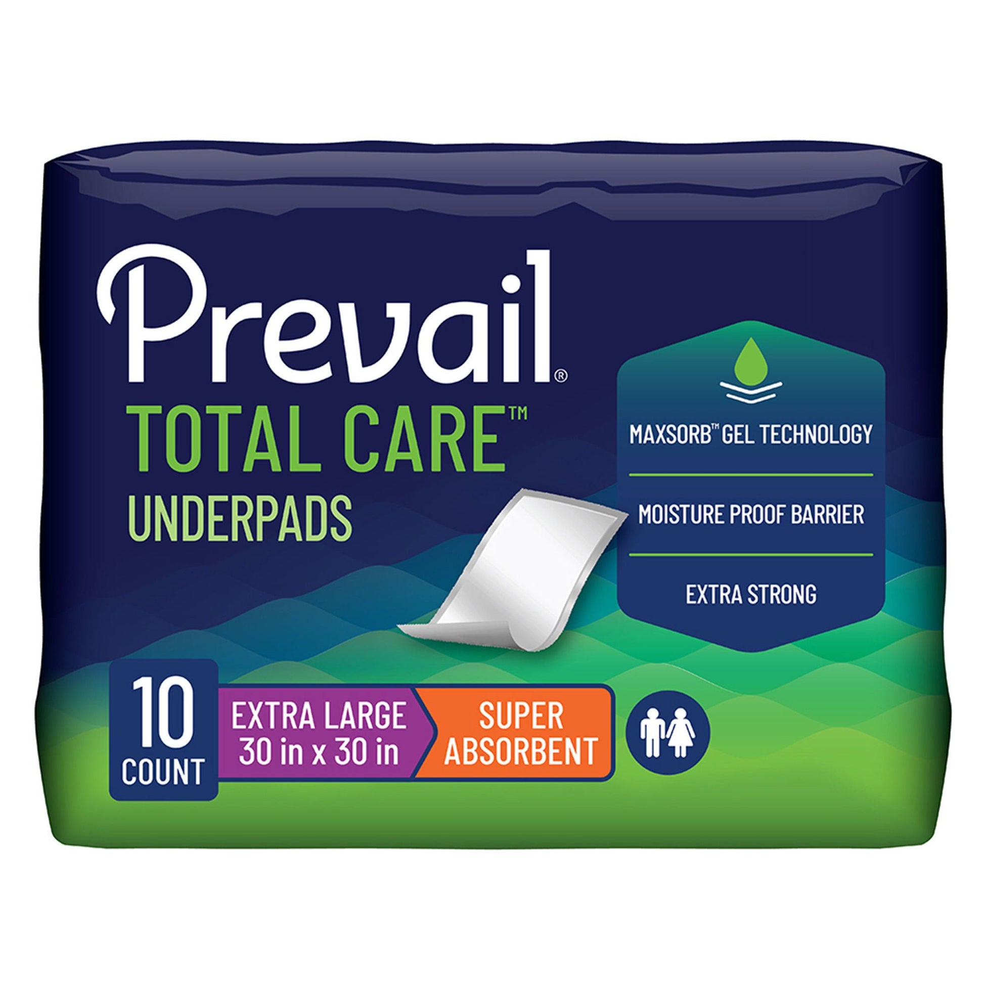 Prevail® Total Care™ Super Absorbent Polymer Underpad