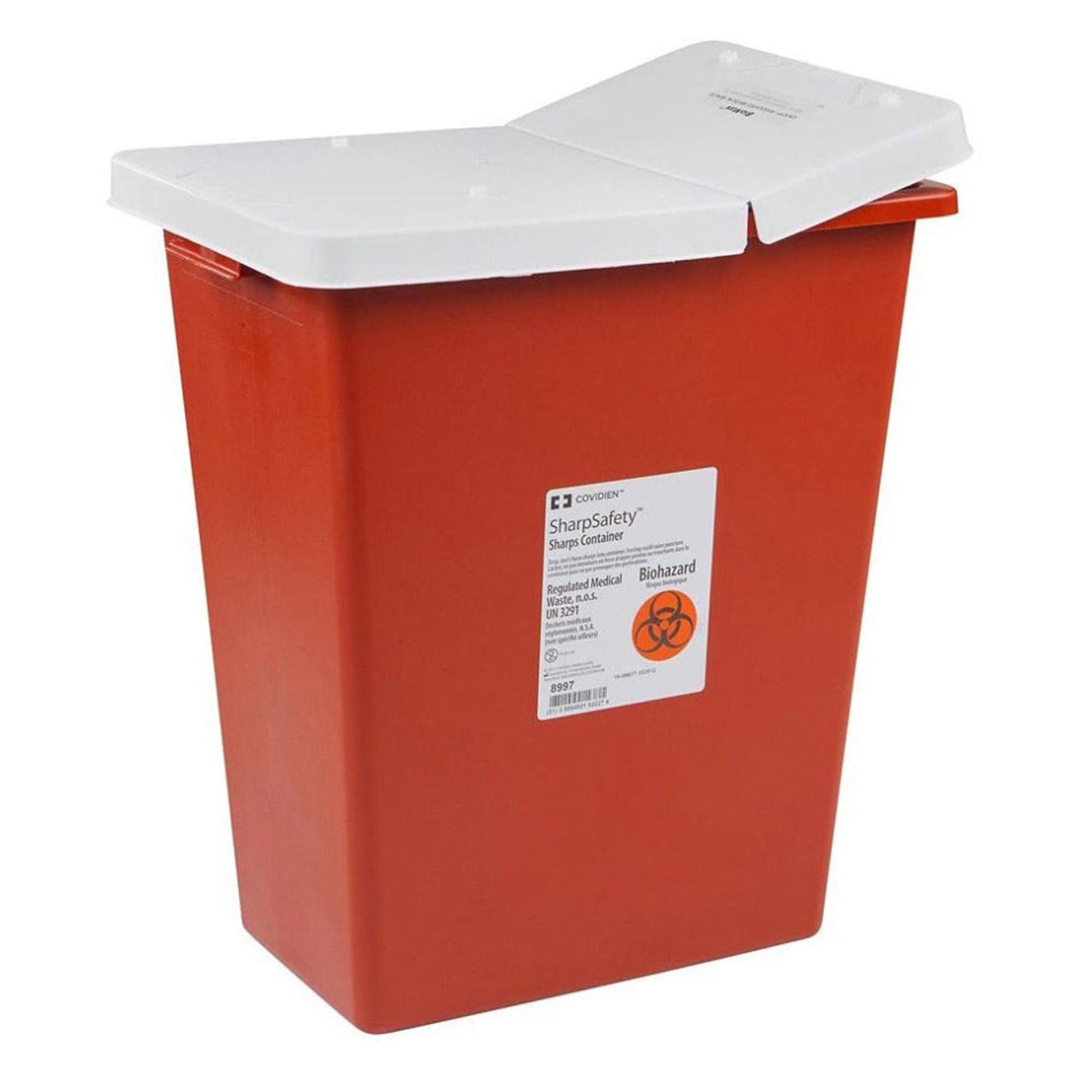 SharpSafety™ Multi-purpose Sharps Container, 18¾ x 18¼ x 12¾ Inch