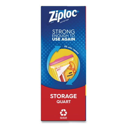 Ziploc Reclosable Bag -7/16 Inch Plastic Clear / White Block Zipper Closure