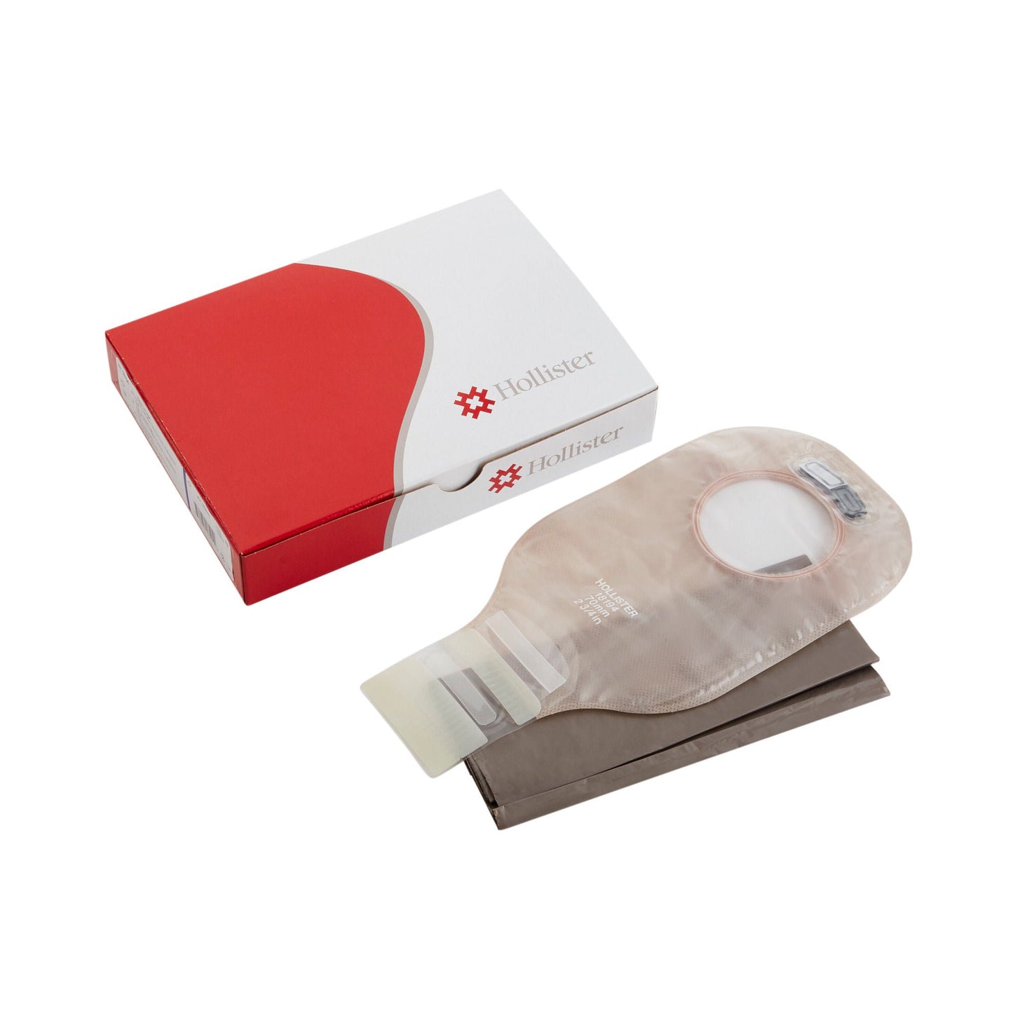 New Image™ 2-Piece Transparent Colostomy Pouch, Pre-cut to Fit , Blue Match