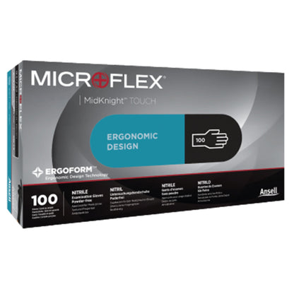 MICROFLEX® MidKnight™ Touch 93-732 Nitrile Exam Gloves, Black - view 8