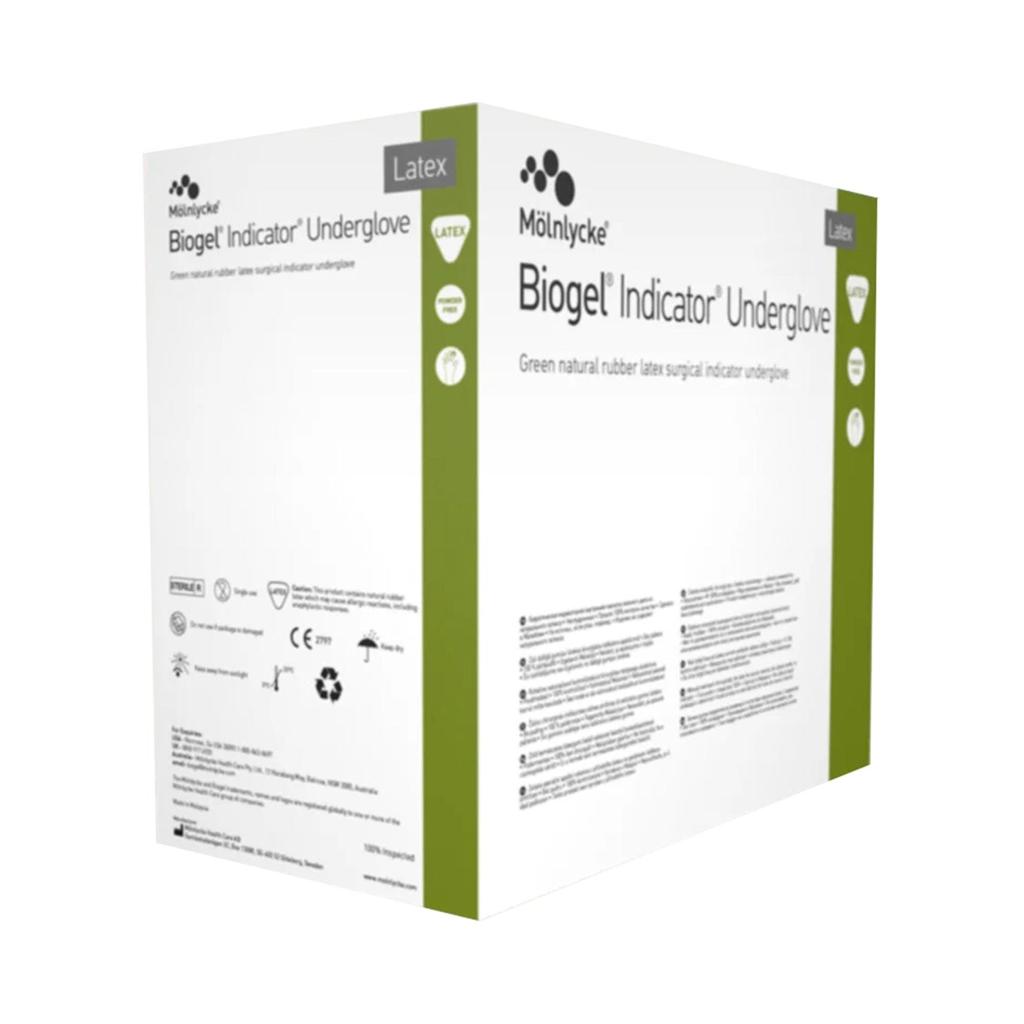 Sterile Biogel® Indicator™ Underglove Latex Surgical Gloves, Green - view 5