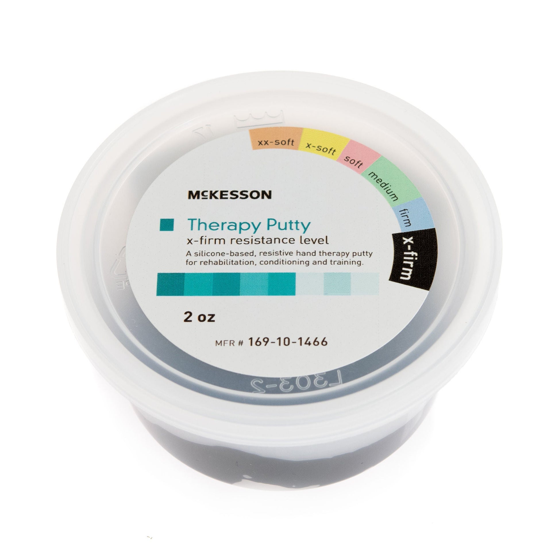McKesson Therapy Putty, Extra Firm, Black, Container