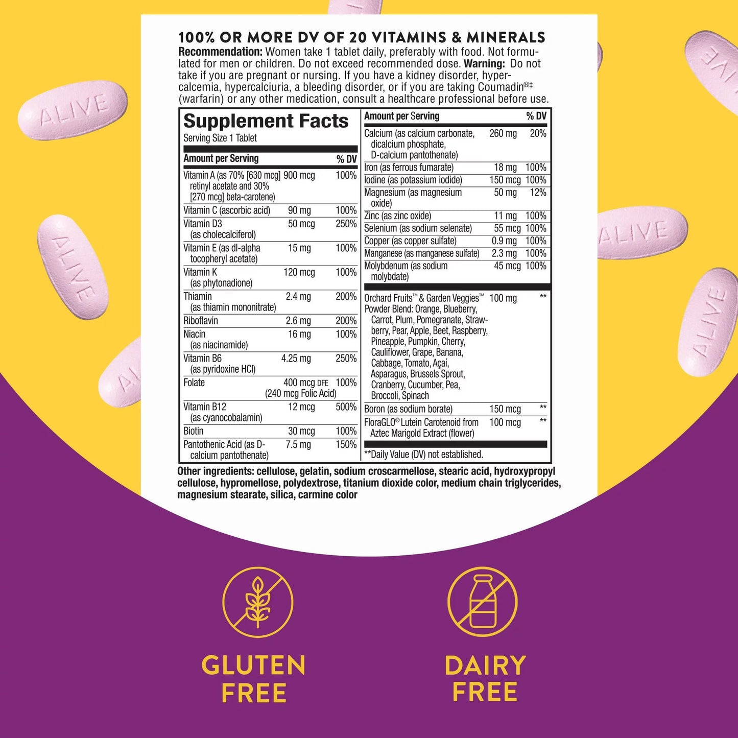 Nature's Way Alive!® Women's Energy Complete Multivitamin Tablets