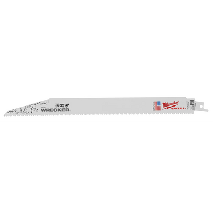 Milwaukee 12" 7/11 TPI WRECKER SAWZALL Blade for Multi-Material (5 PK) 48-00-5711 | 12 in Blade Length, 5-Piece