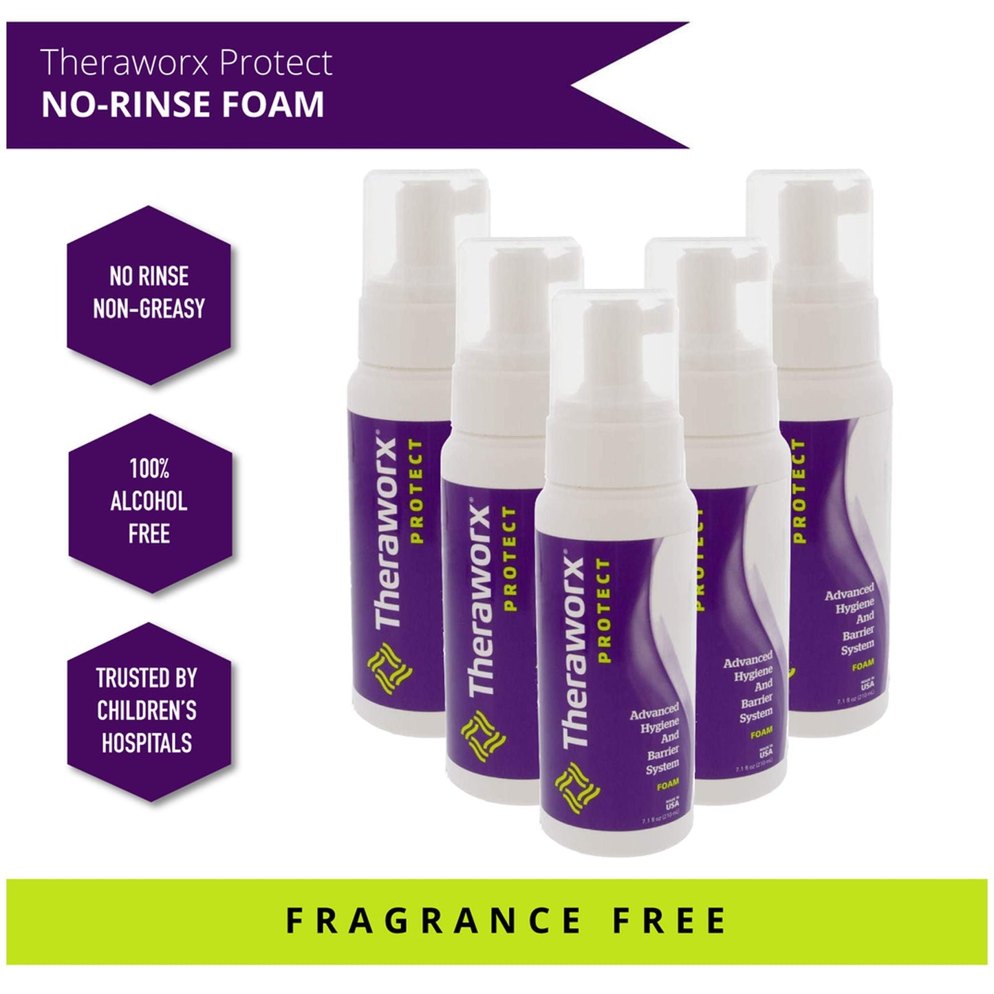 Theraworx™ Rinse-Free Foaming Body Wash