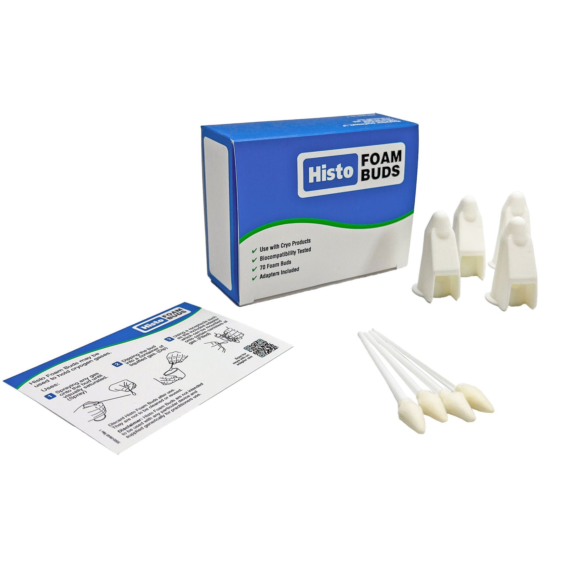 Histo Foam Buds Cryosurgical Tip 2 mm Diameter Applicator Bud Tip – Kit