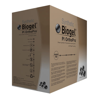 Sterile Biogel® PI OrthoPro® Polyisoprene Surgical Gloves, Brown