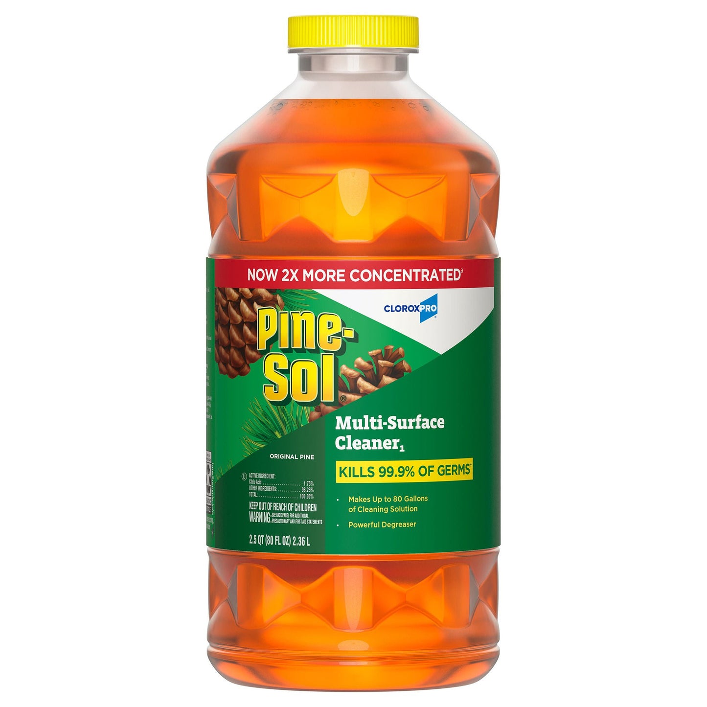 Pine-Sol Surface Disinfectant Cleaner Broad Spectrum Manual Pour Liquid Bottle Pine Scent