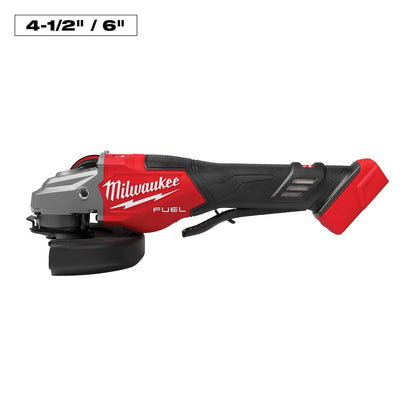 Milwaukee M18 FUEL 4-1/2"-6" Braking Grinder, Paddle Switch 3670-20 | M18 Battery, Glass Filled Nylon