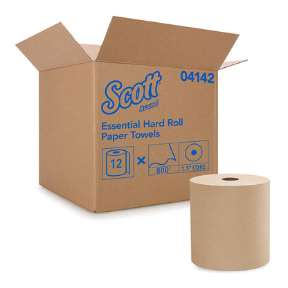 Scott Paper Towels, Hardwound Roll, Brown