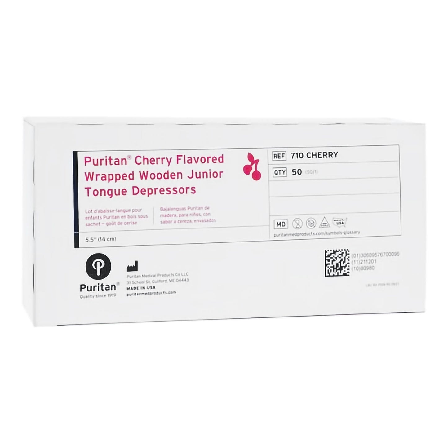 Puritan® Cherry Flavor Tongue Depressor – Case of 1000