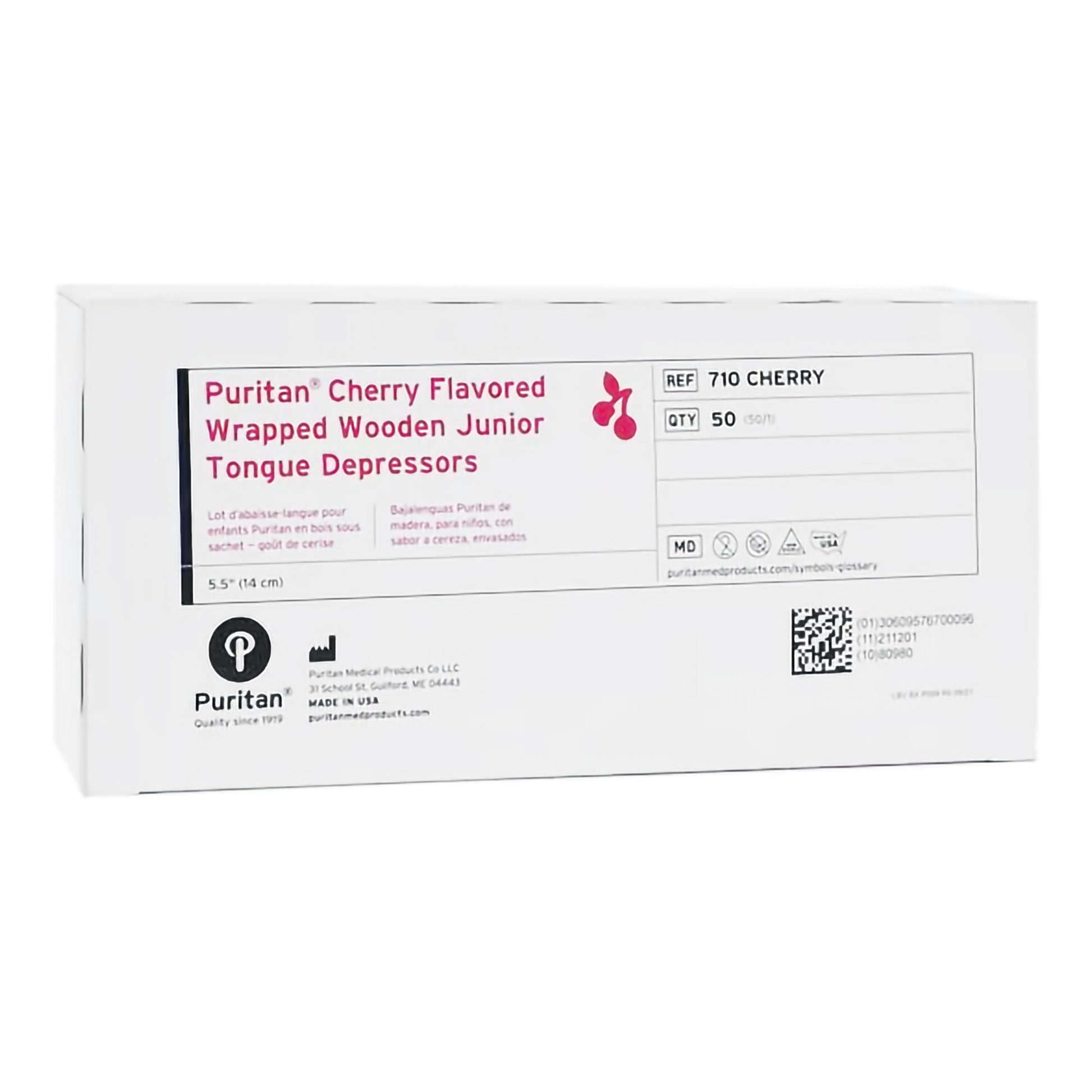 Puritan® Cherry Flavor Tongue Depressor – Case of 1000
