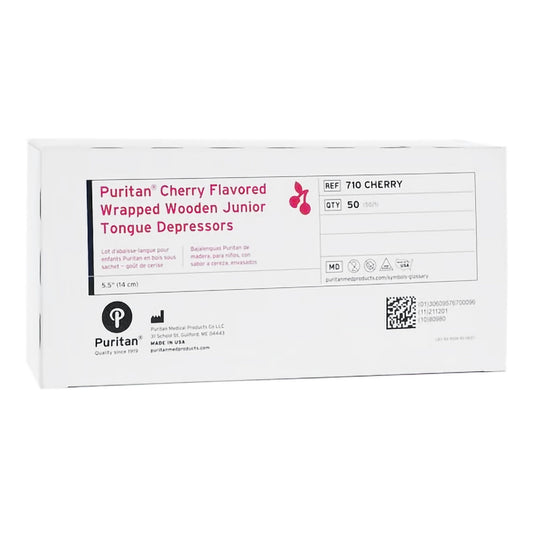 Puritan® Cherry Flavor Tongue Depressor – Box of 50