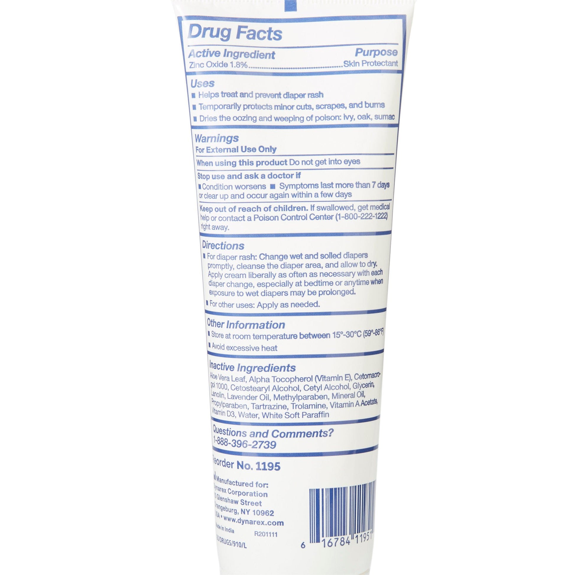 DynaShield® w/ Dimethicone Skin Protectant Barrier Cream, Tube