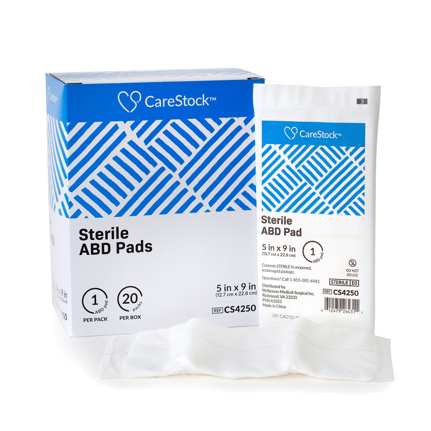 CareStock™ Sterile Abdominal Pad, – Nonwoven Cellulose ABD Pads