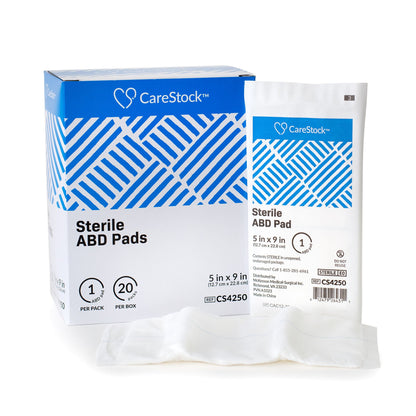 CareStock™ Sterile Abdominal Pad, – Nonwoven Cellulose ABD Pads