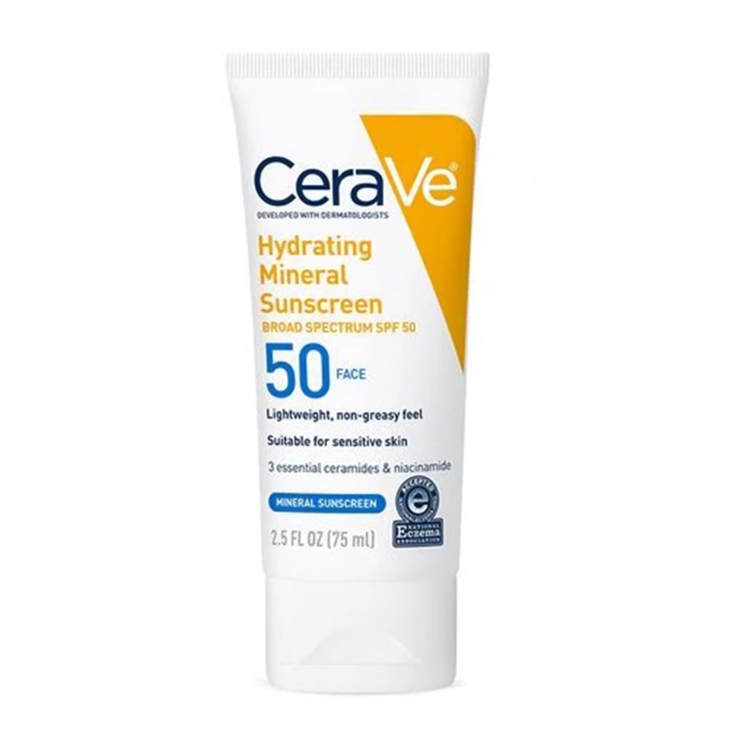 CeraVe® Hydrating Mineral Sunscreen Body SPF 50, Tube