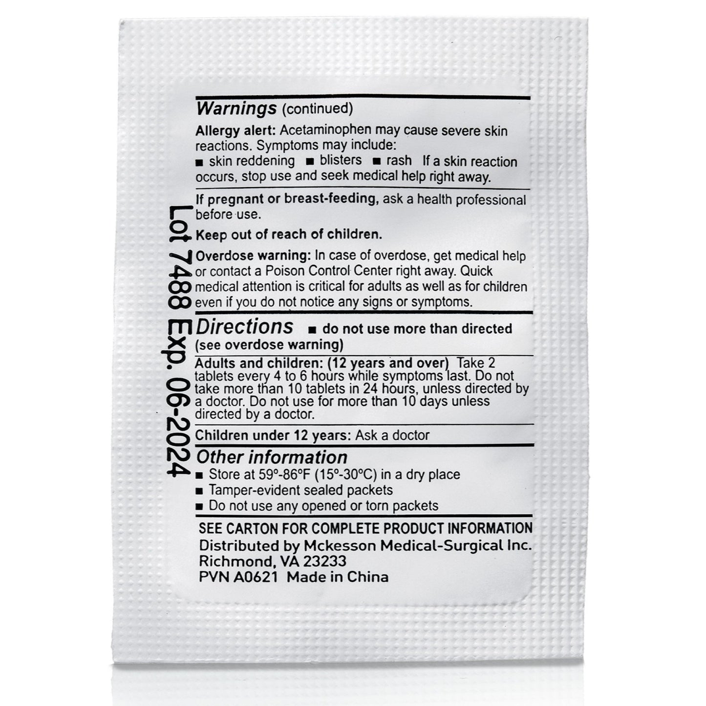 McKesson Acetaminophen Pain Relief