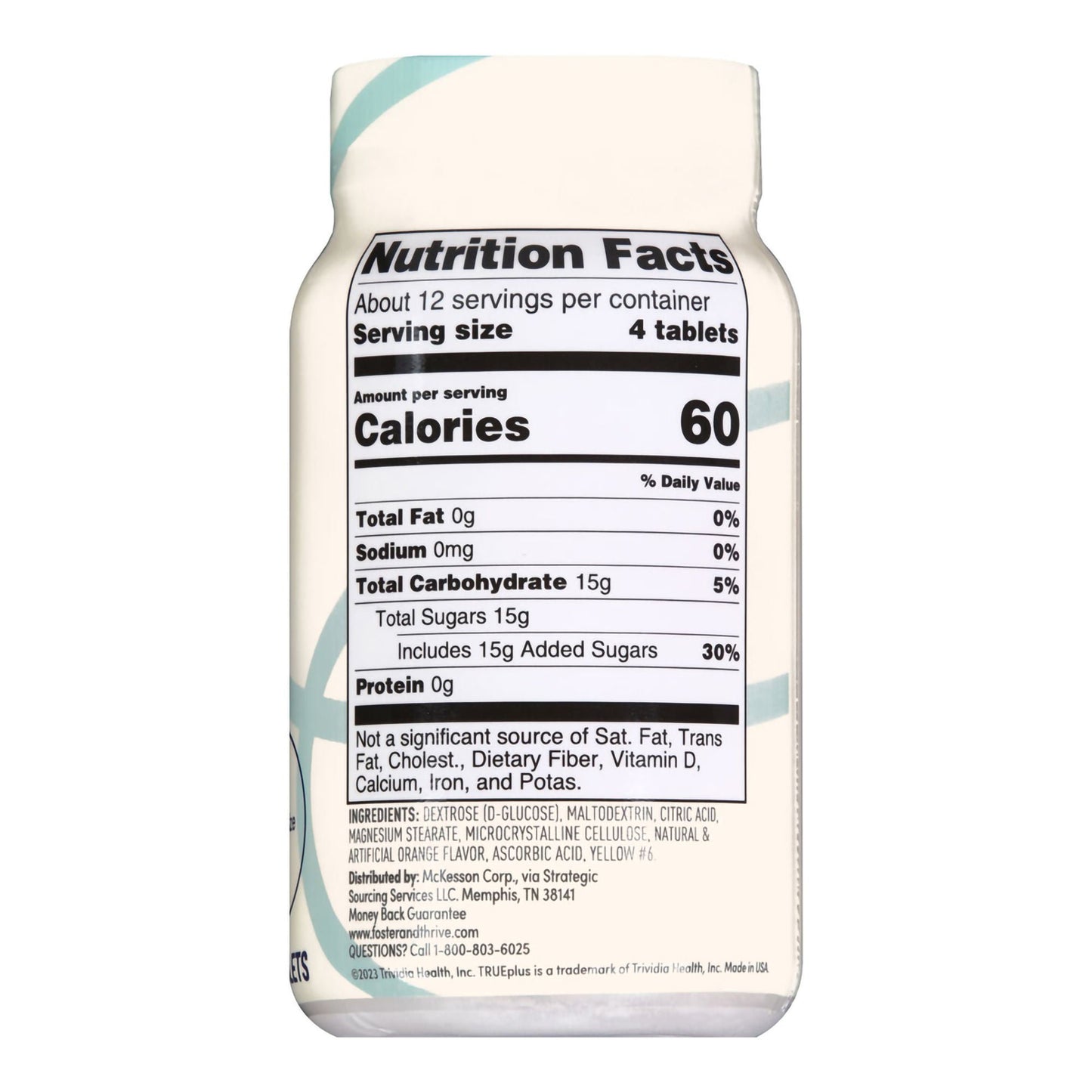 Foster & Thrive™ Trueplus Glucose Tablets Orange