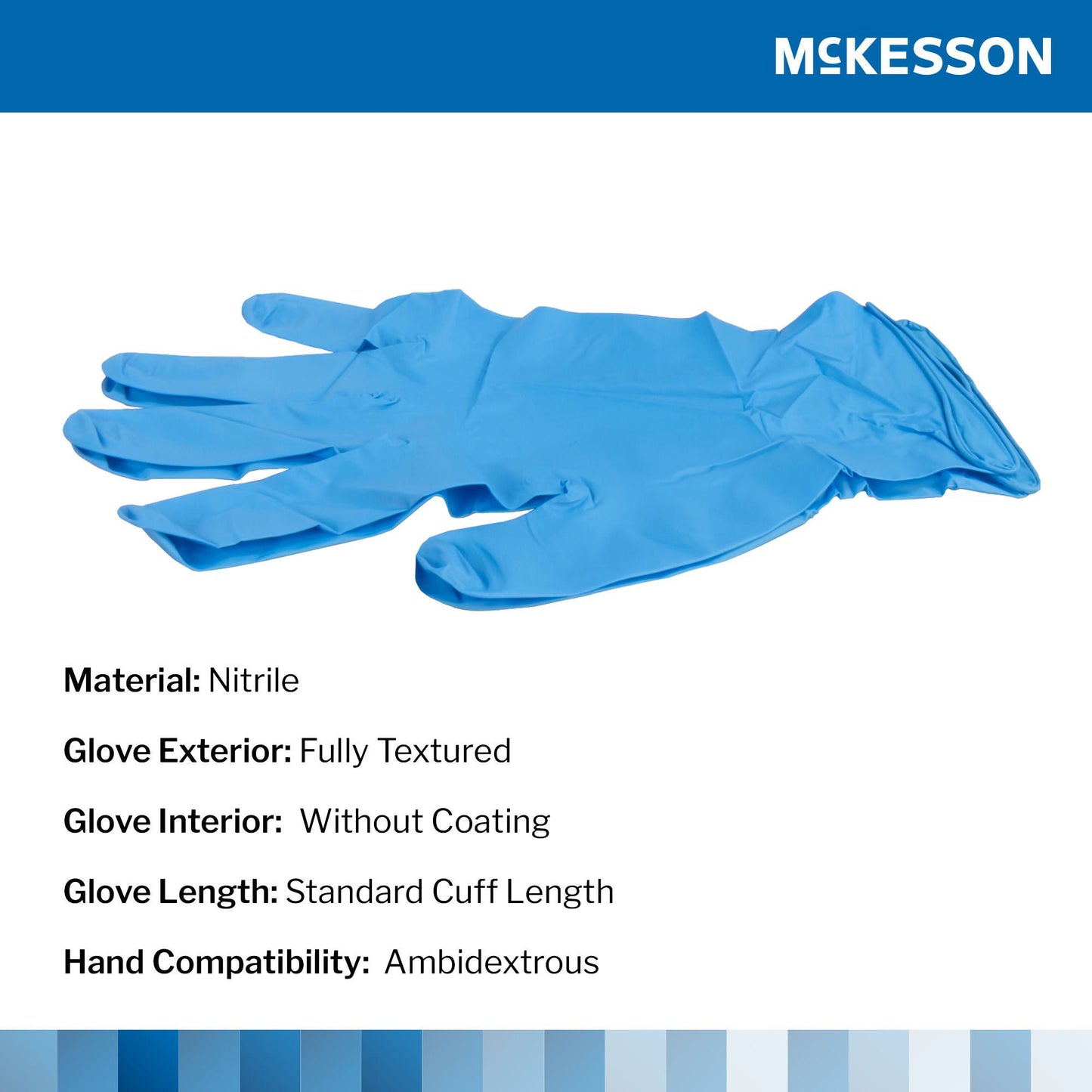 McKesson Confiderm® 6.8C Nitrile Exam Gloves, Blue - view 8