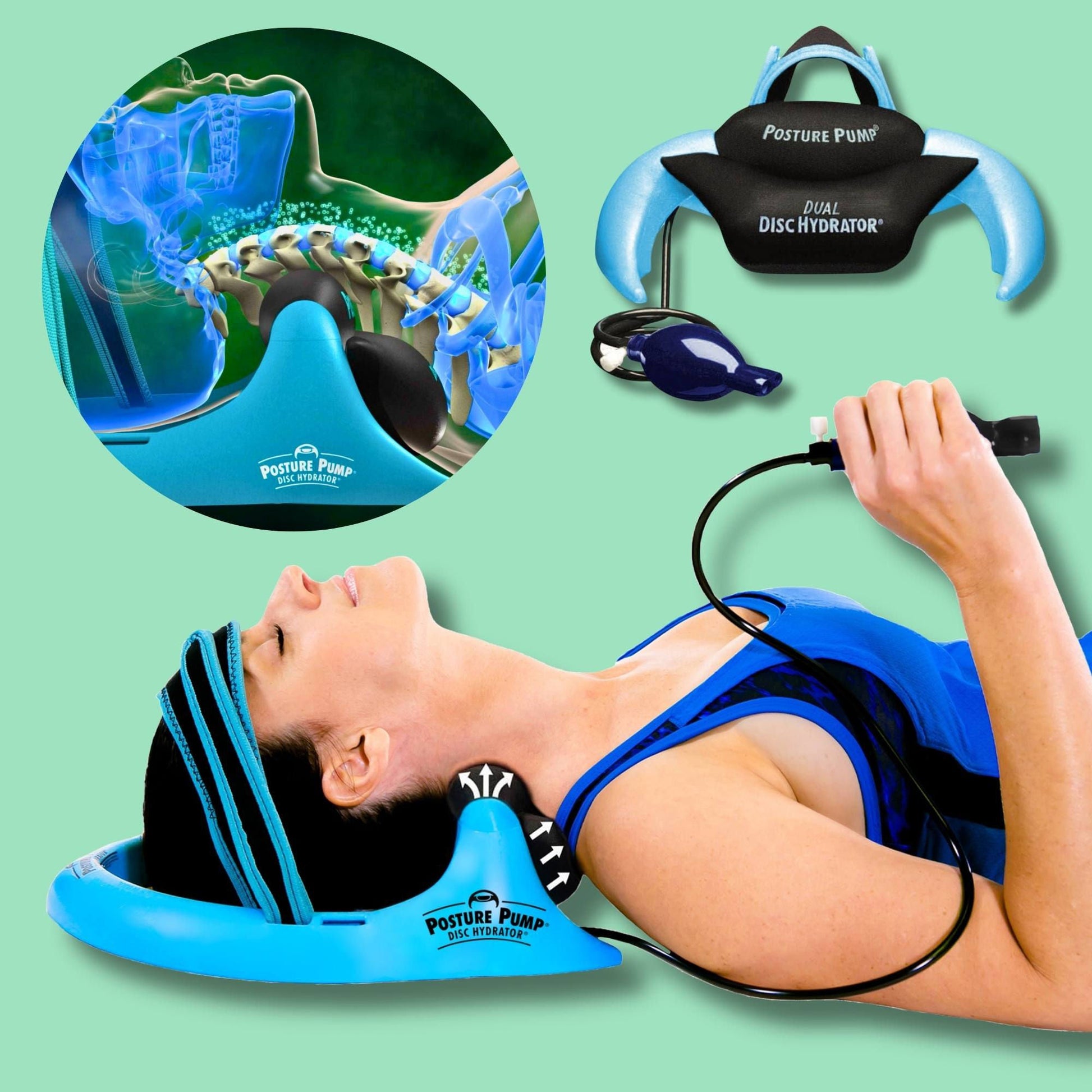 Posture Pump® Cervical Dual Disc Hydrator® Cervical & Thoracic Traction