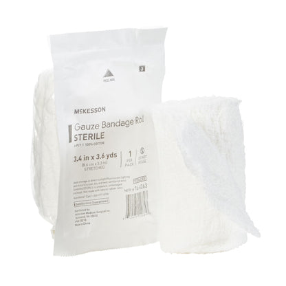 McKesson Sterile Fluff Bandage Roll, Six Ply